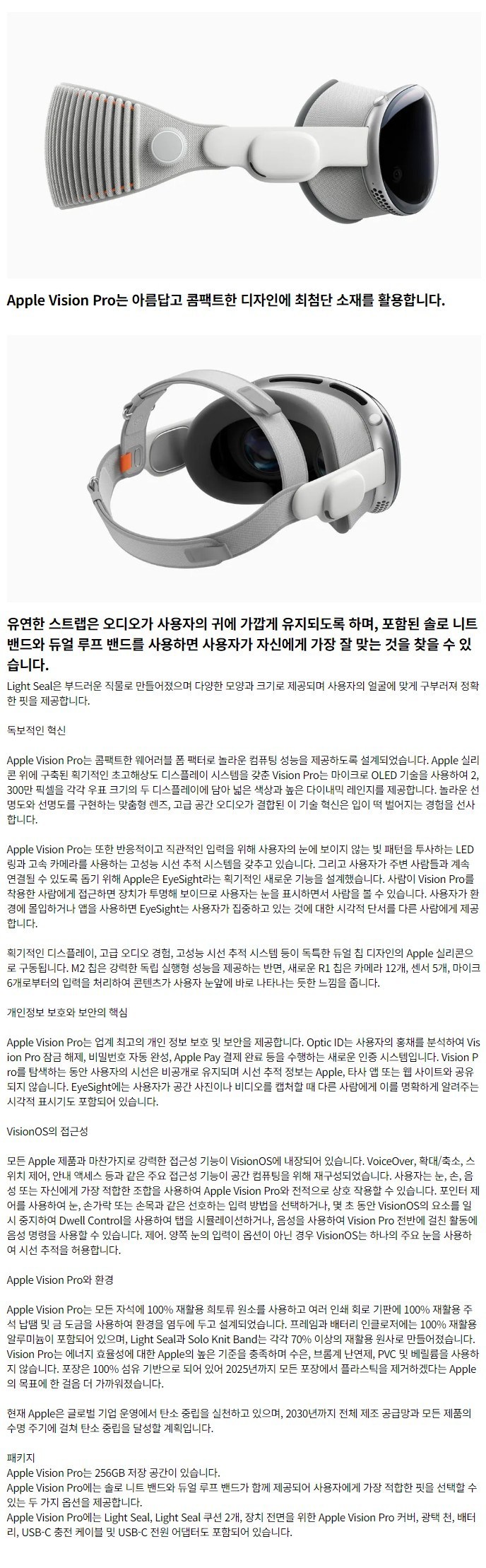애플 Vision Pro 상세 2